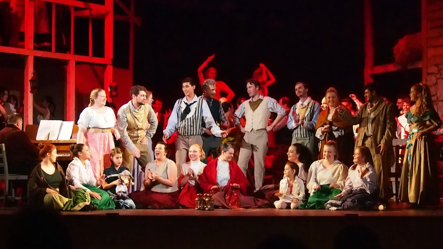 Large group of people on stage