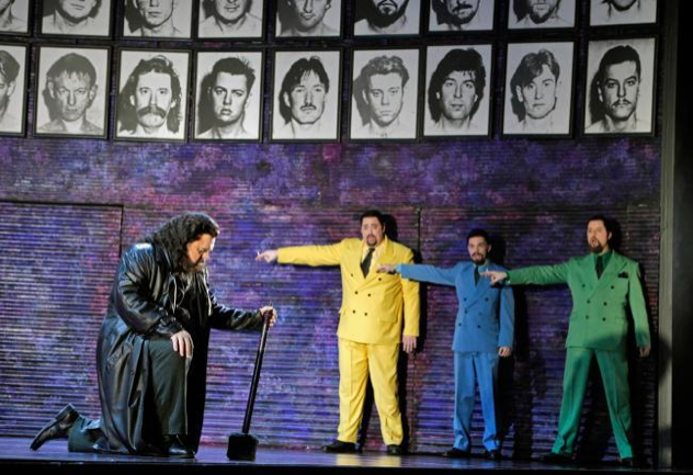 Former Resident artists Brendan Tuohy and Steven Brennfleck as Pang and Pong in Portland Opera's 2011 production of Turandot.  Photo by Cory Weaver