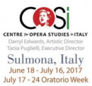 Deadline November 27! Apply now for COSI's Extraordinary Opera Training!