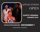 Canto Vocal Programs 2026 returns to Northern Virginia!