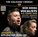 The Soldiers' Chorus of The United States Army Field Band: hiring Soprano, Alto, and Tenor!