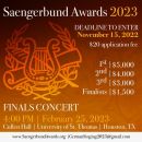 Submissions for the Saengerbund Awards must be received by November 15, 2022!