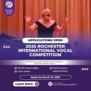 Deadline March 16: Rochester International Vocal Competition 2025!