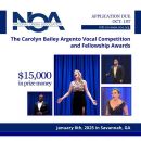 2025 National Opera Association's Carolyn Bailey Argento Vocal Competition: Deadline October 1!